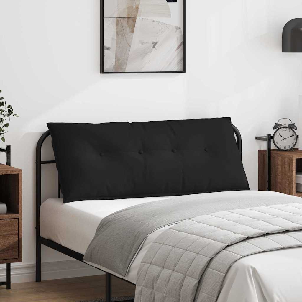 Rücken Kissen Schwarz 120 x 50 cm Mikrofaserstoff