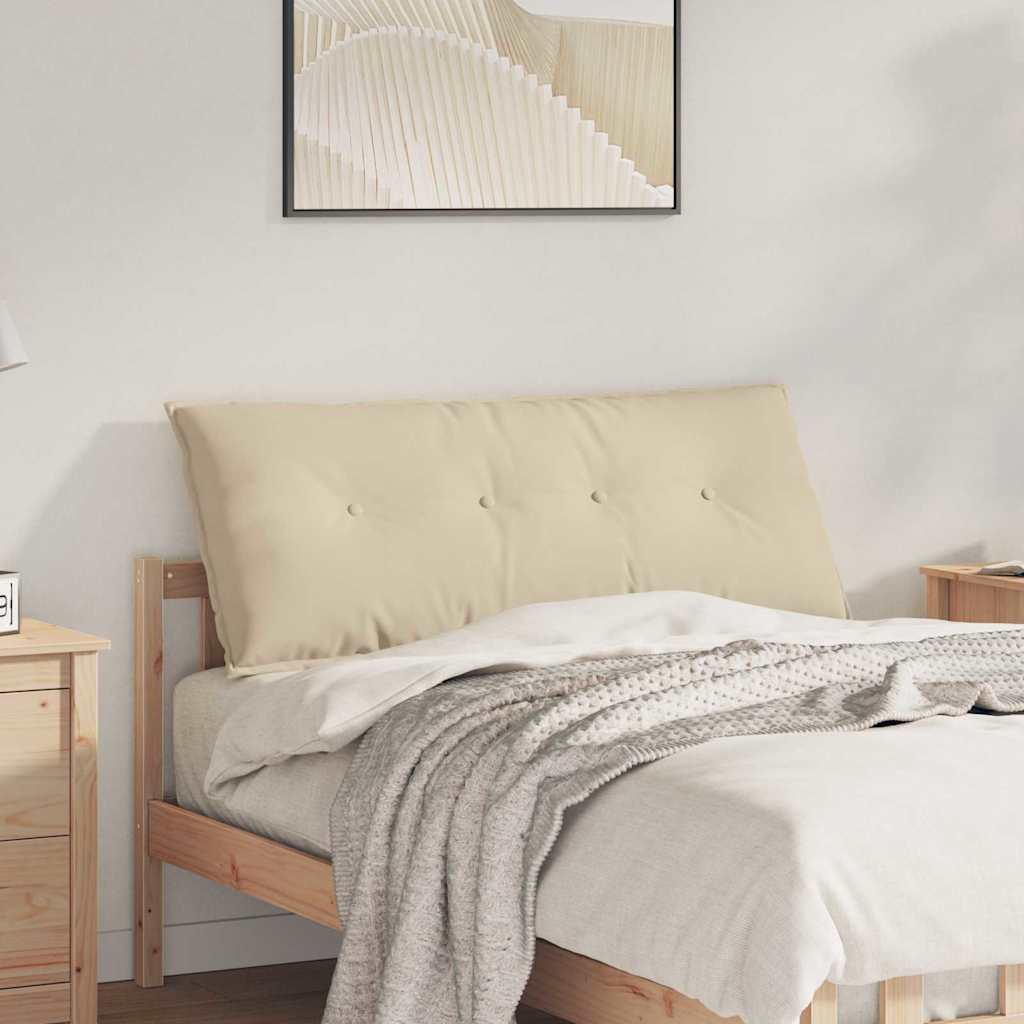 Rücken Kissen Creme 120 x 50 cm Mikrofaserstoff
