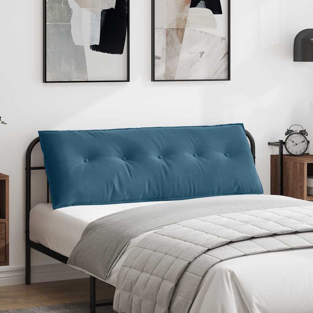 Rücken Kissen Blau 140 x 50 cm Cordstoff