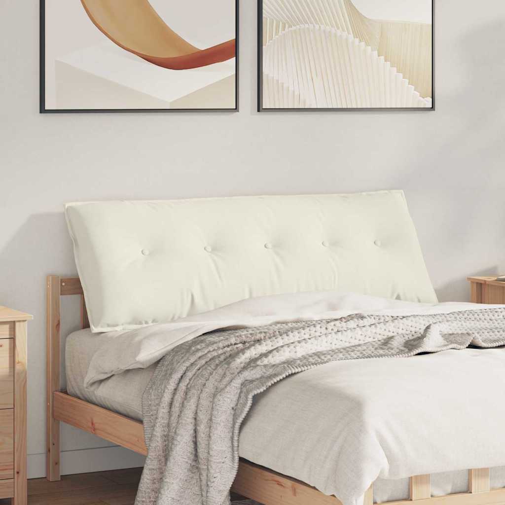 Rücken Kissen Creme 140 x 50 cm Cordstoff