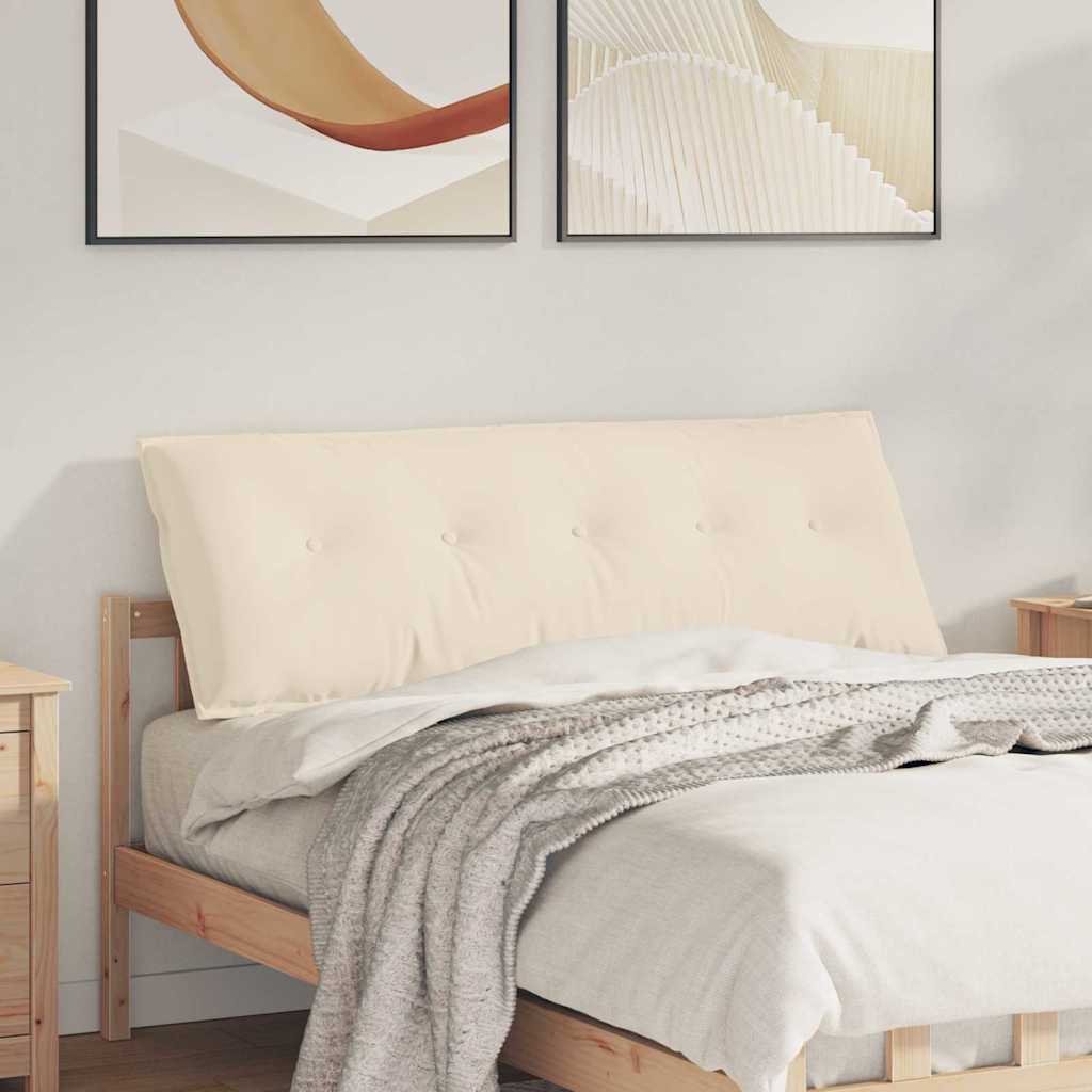 Rücken Kissen Beige 140 x 50 cm Mikrofaserstoff