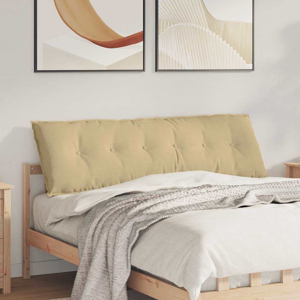 Rücken Kissen Grau-Grün 160 x 50 cm Cordstoff