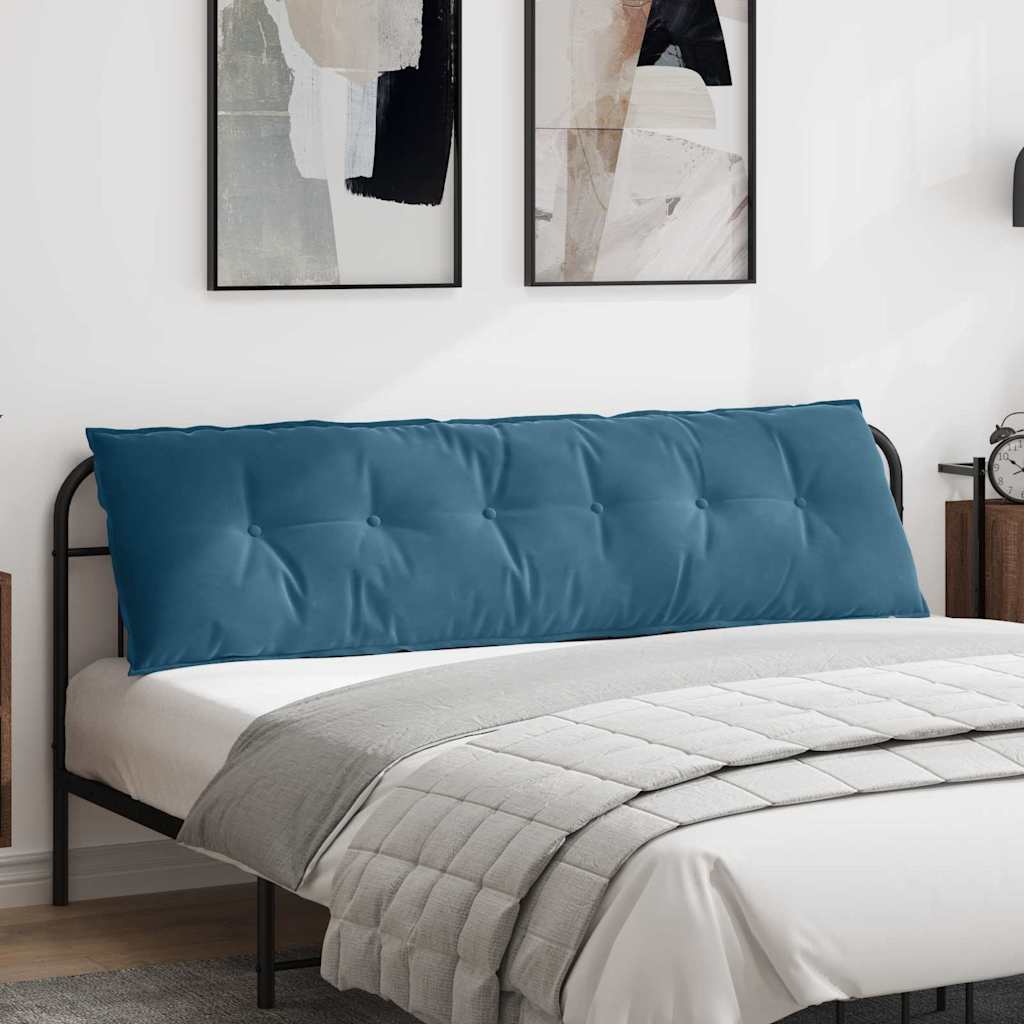 Rücken Kissen Blau 180 x 50 cm Cordstoff