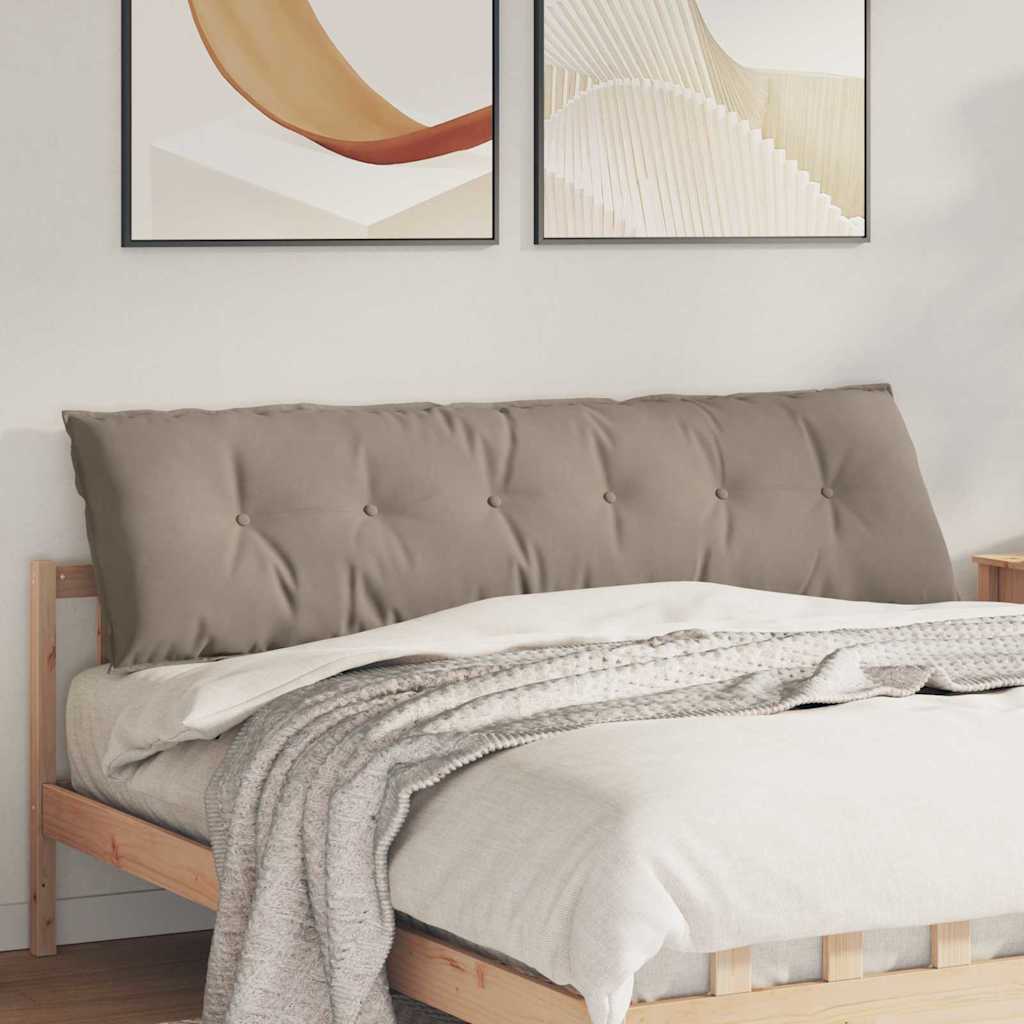 Rücken Kissen Taupe 180 x 50 cm Mikrofaserstoff