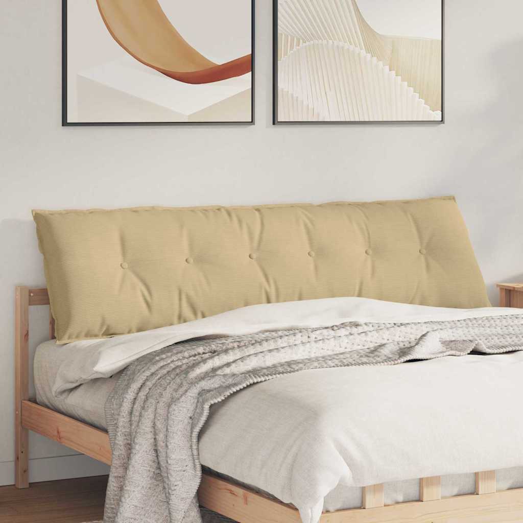 Rücken Kissen Grau-Grün 180 x 50 cm Cordstoff