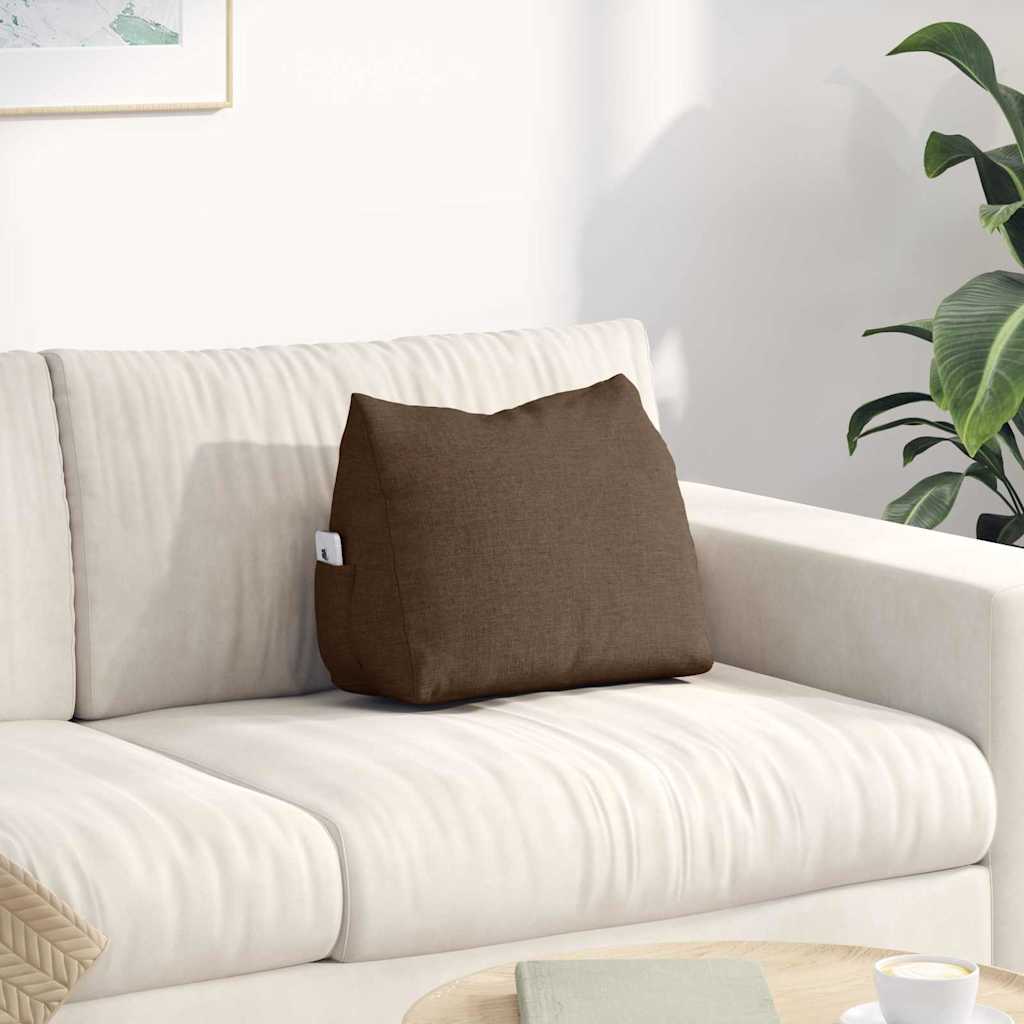Rücken Kissen Braun 45 x 20 x 35 cm Stoff
