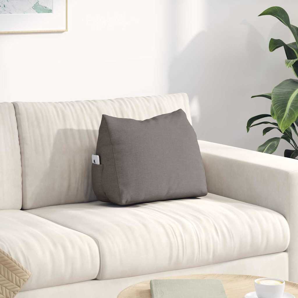 Rücken Kissen Taupe 45 x 20 x 35 cm Stoff