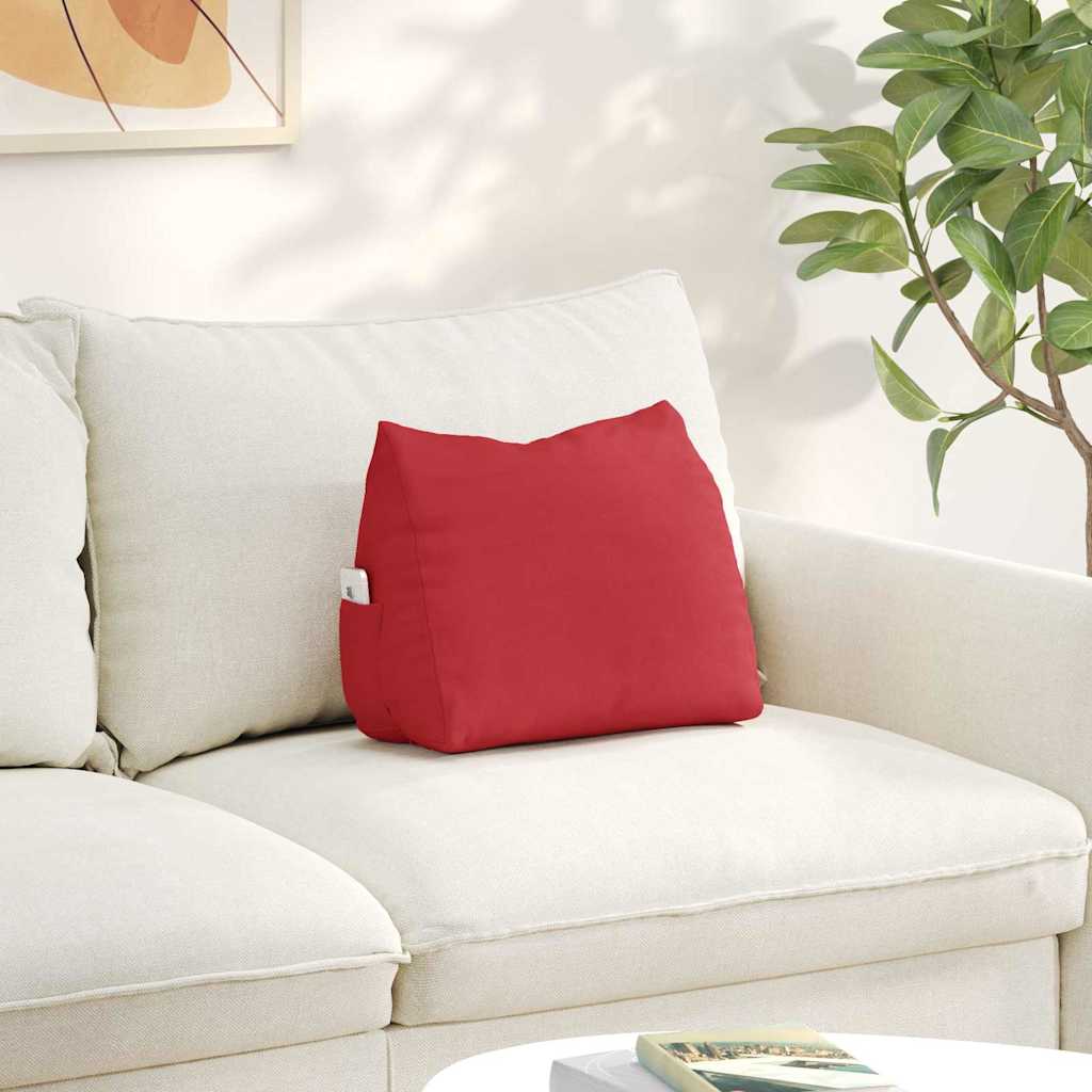 Rücken Kissen Rot 45 x 20 x 35 cm Stoff