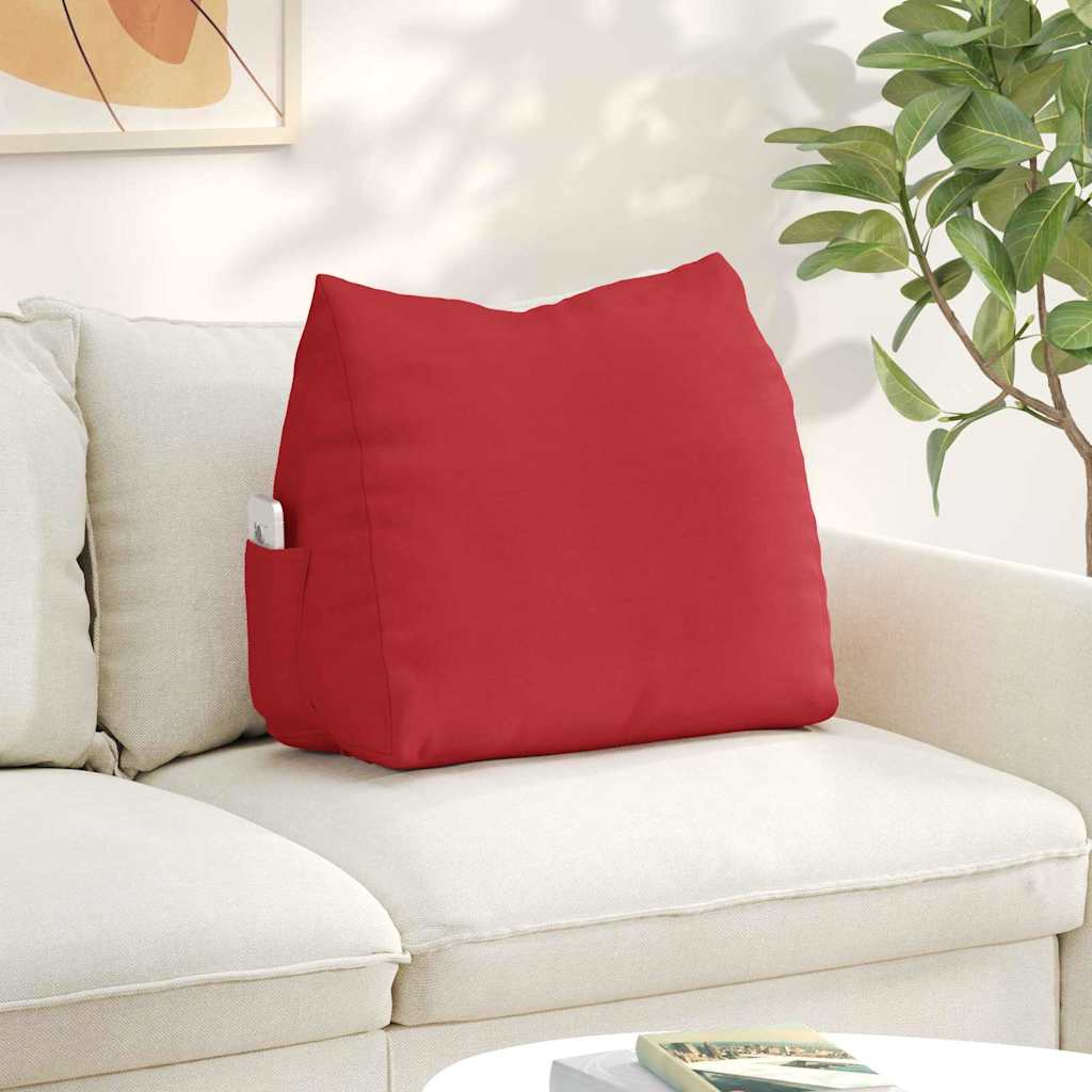 Rücken Kissen Rot 60 x 20 x 50 cm Stoff