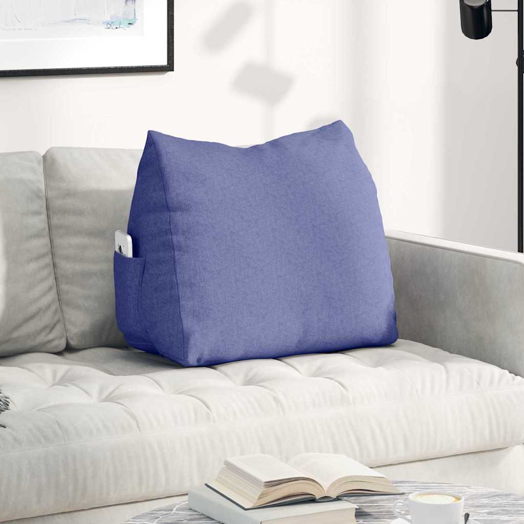 Rücken Kissen Jeans blau 60 x 20 x 50 cm Stoff