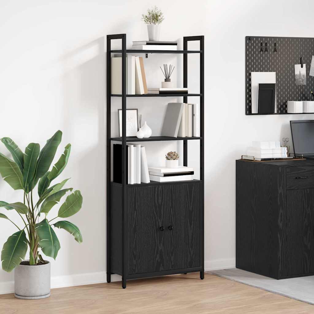 Bücherregal 6 Ebenen 60 x 24 x 161 cm Holzwerkstoff