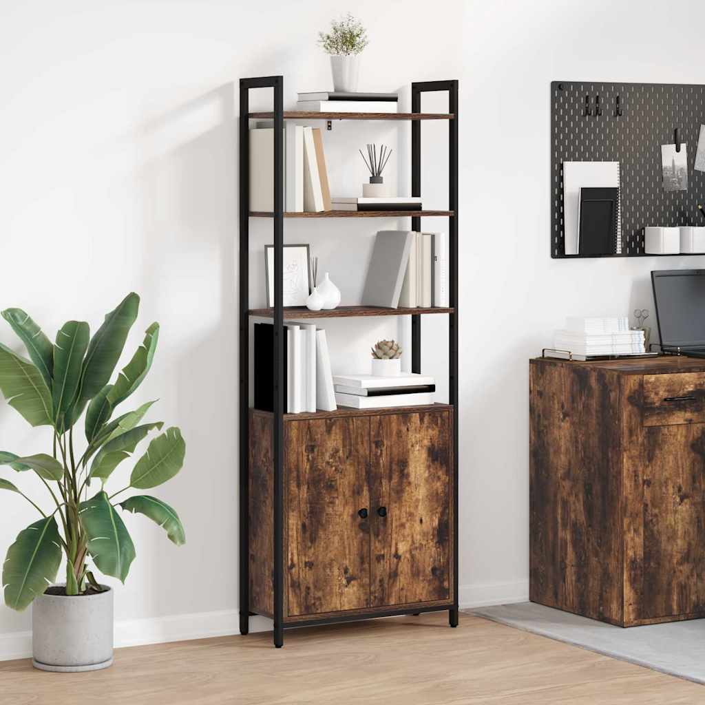 Bücherregal 6 Ebenen 60 x 24 x 161 cm Holzwerkstoff