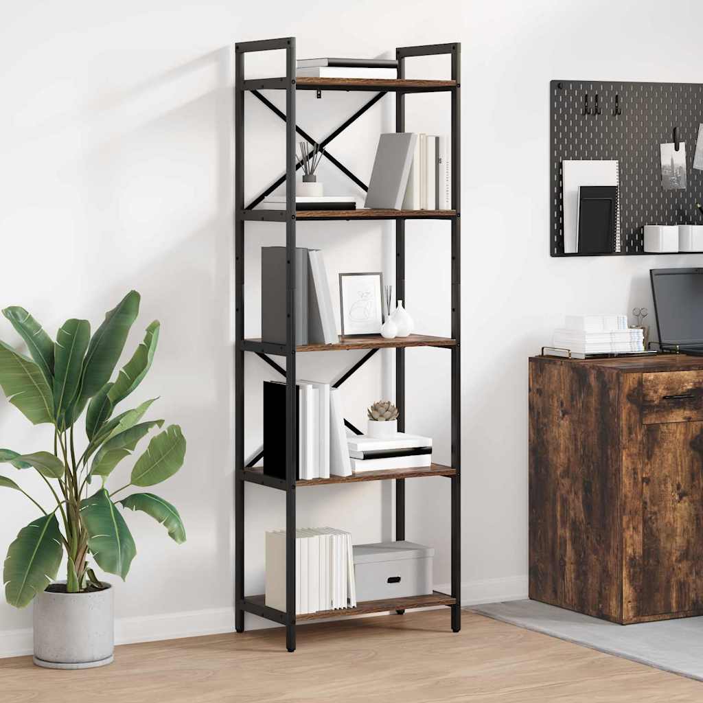 Bücherregal 5 Ebenen 56 x 34 x 171 cm Holzwerkstoff