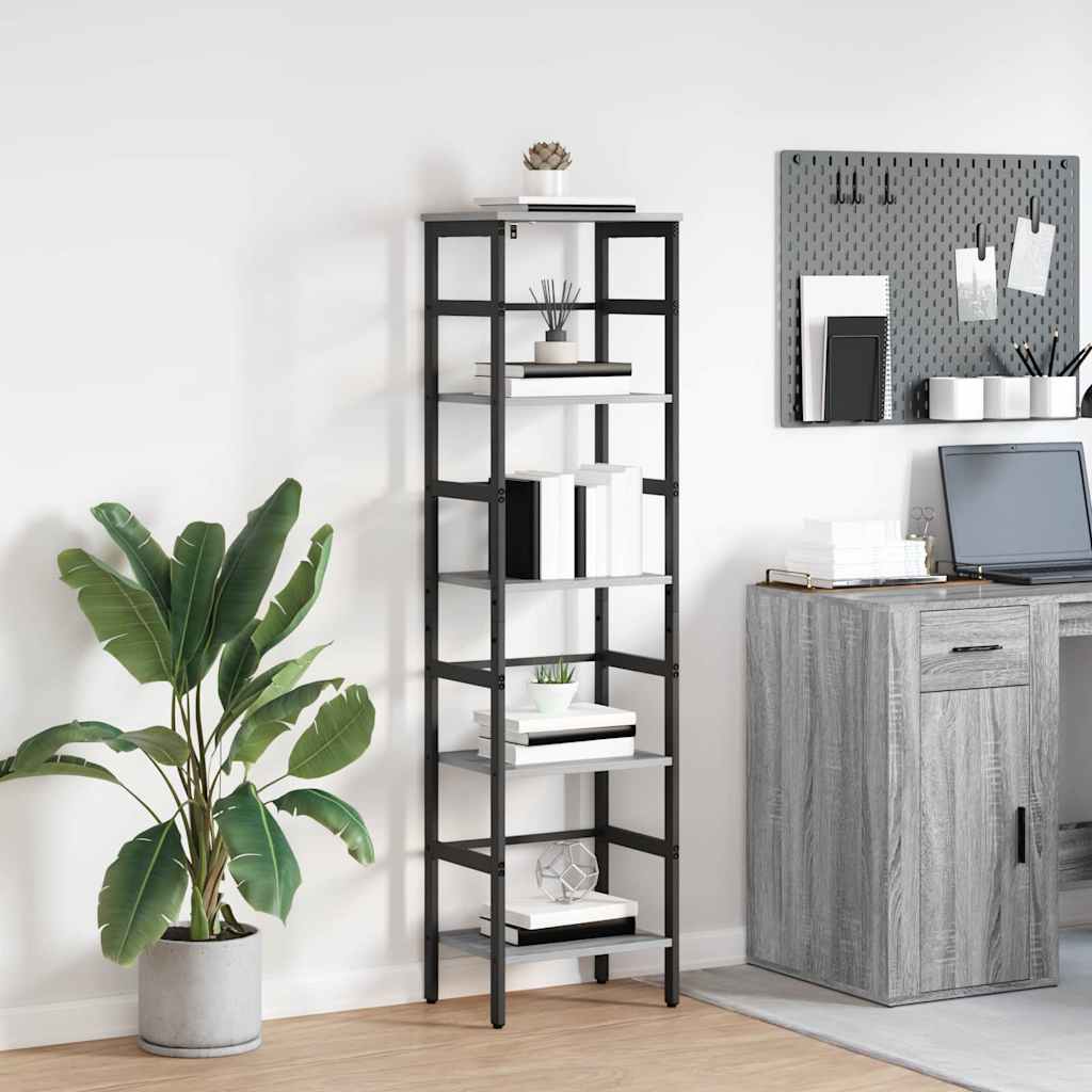 Bücherregal 4 Ebenen 40 x 29,5 x 149 cm Holzwerkstoff