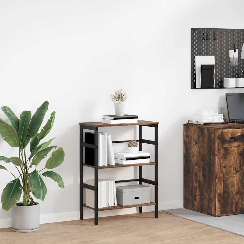 Bücherregal 2 Ebenen 60 x 29,5 x 81 cm Holzwerkstoff