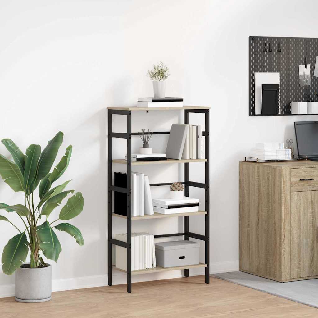 Bücherregal 3 Ebenen 60 x 29,5 x 115 cm Holzwerkstoff