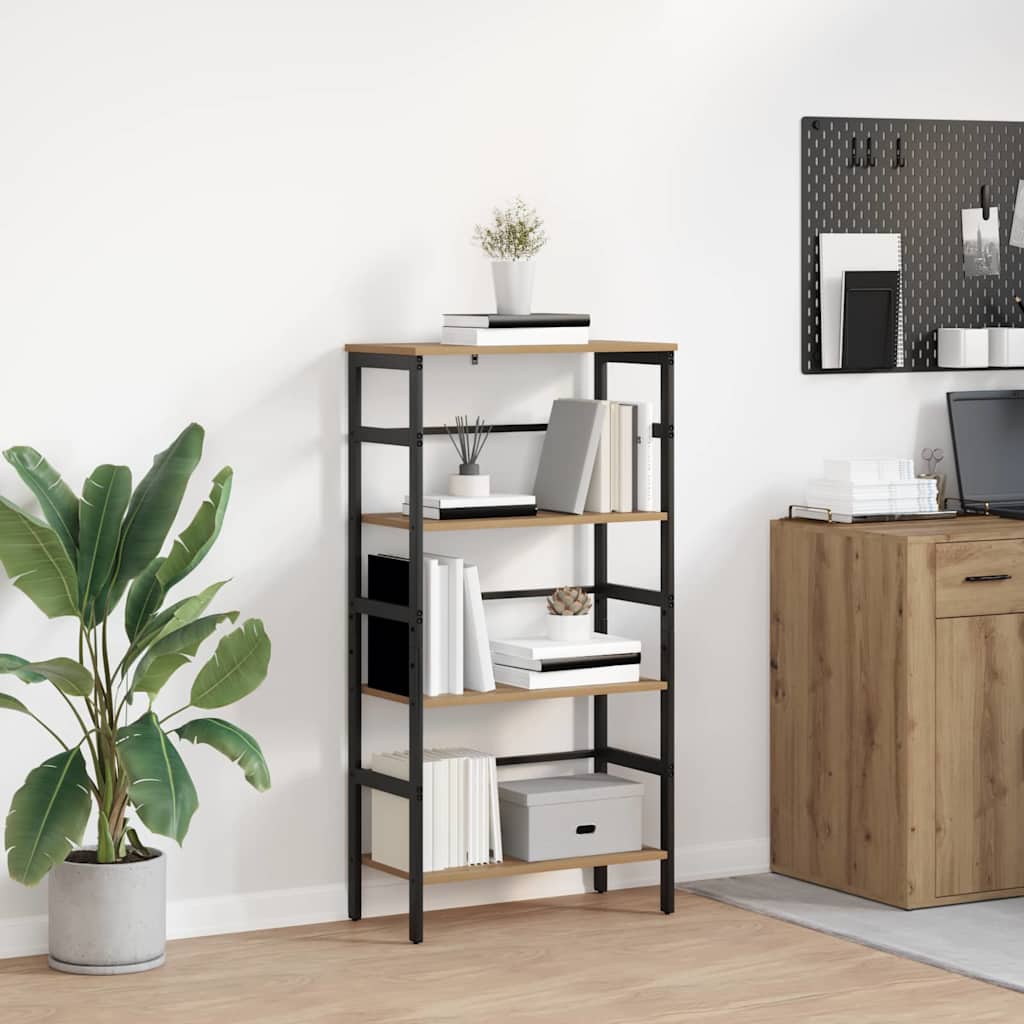 Bücherregal 3 Ebenen 60 x 29,5 x 115 cm Holzwerkstoff
