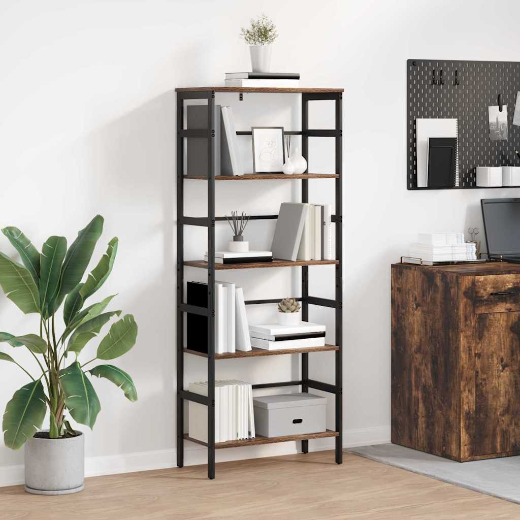 Bücherregal 4 Ebenen 60 x 29,5 x 149 cm Holzwerkstoff