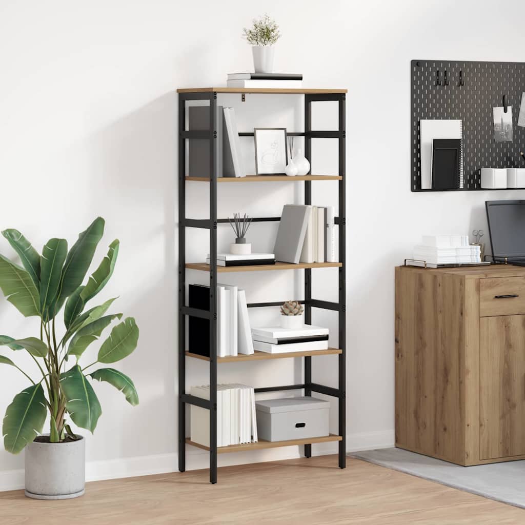 Bücherregal 4 Ebenen 60 x 29,5 x 149 cm Holzwerkstoff