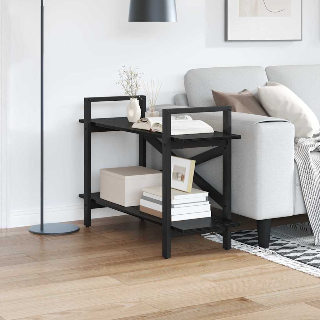 Bücherregal 2 Ebenen 100 x 33,5 x 64 cm Holzwerkstoff