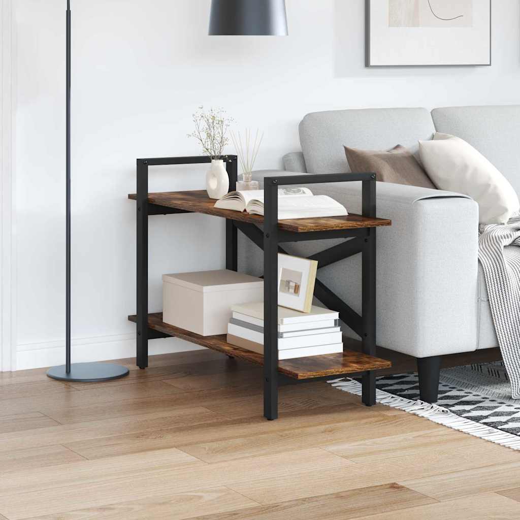 Bücherregal 2 Ebenen 100 x 33,5 x 64 cm Holzwerkstoff
