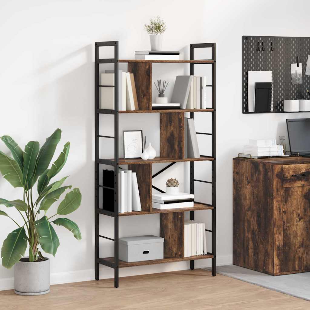Bücherregal 9 Ebenen 75 x 30 x 156 cm Holzwerkstoff
