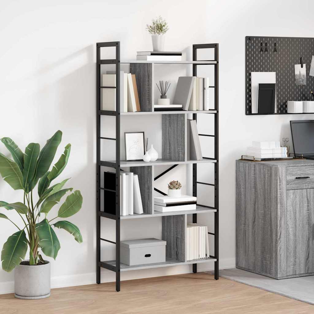 Bücherregal 9 Ebenen 75 x 30 x 156 cm Holzwerkstoff