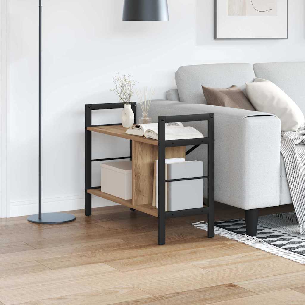 Bücherregal 3 Ebenen 75 x 30 x 58,5 cm Holzwerkstoff