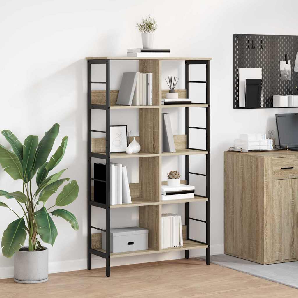 Bücherregal 8 Ebenen 82 x 32 x 144,5 cm Holzwerkstoff