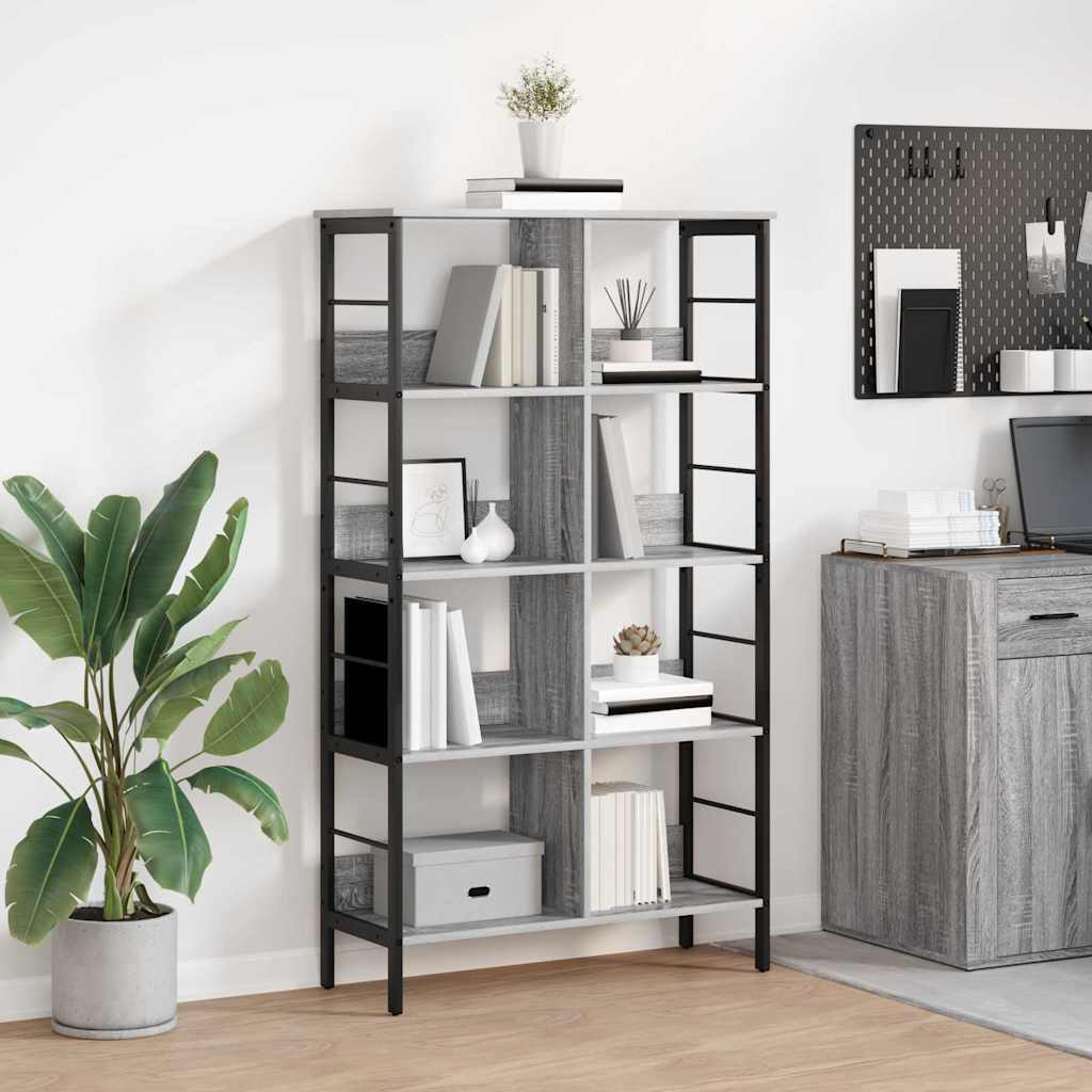 Bücherregal 8 Ebenen 82 x 32 x 144,5 cm Holzwerkstoff