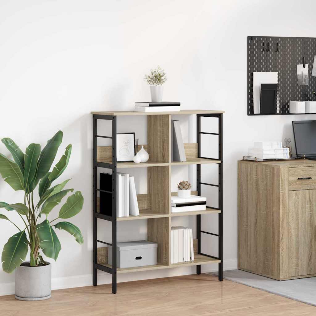 Bücherregal 6 Ebenen 82 x 32 x 112 cm Holzwerkstoff