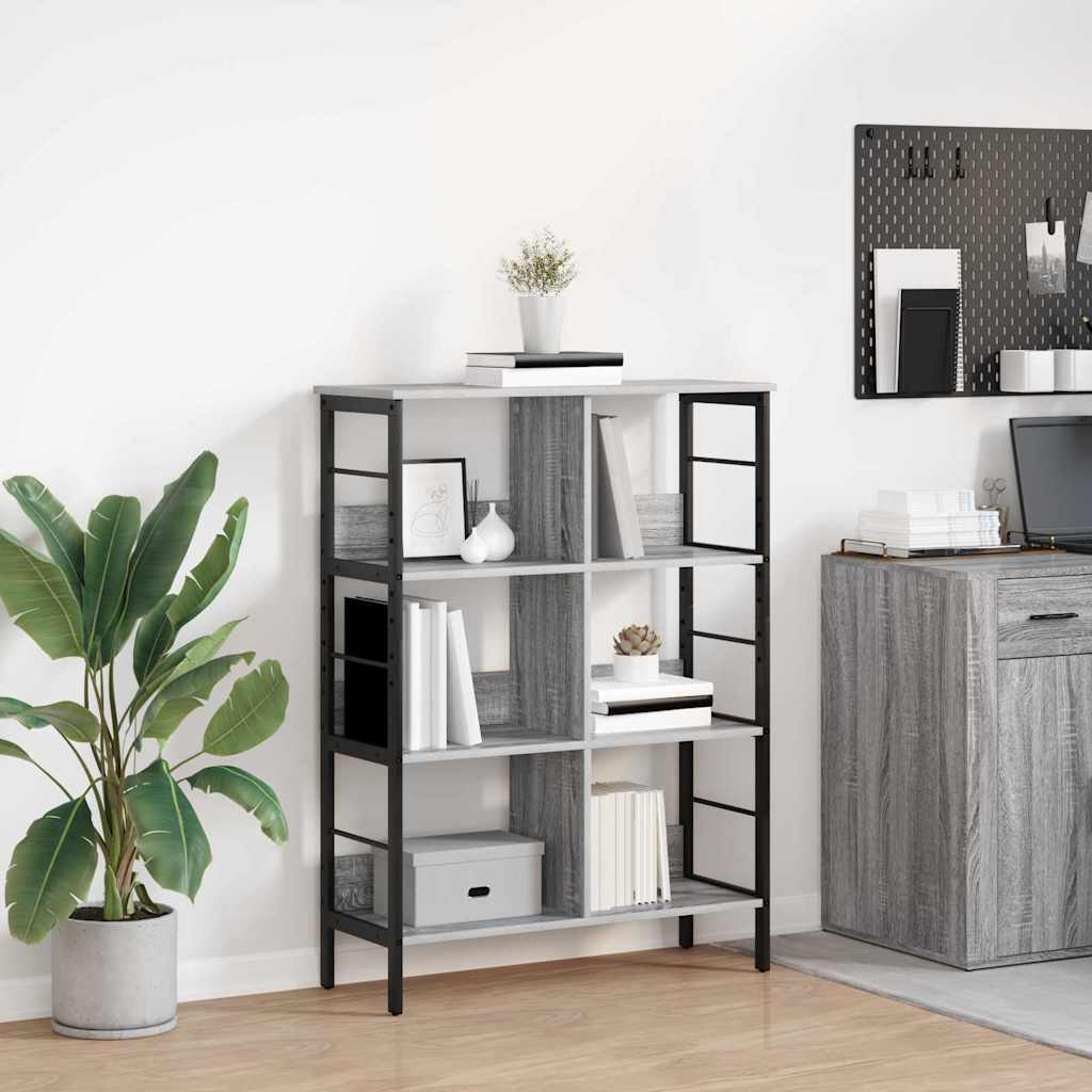 Bücherregal 6 Ebenen 82 x 32 x 112 cm Holzwerkstoff