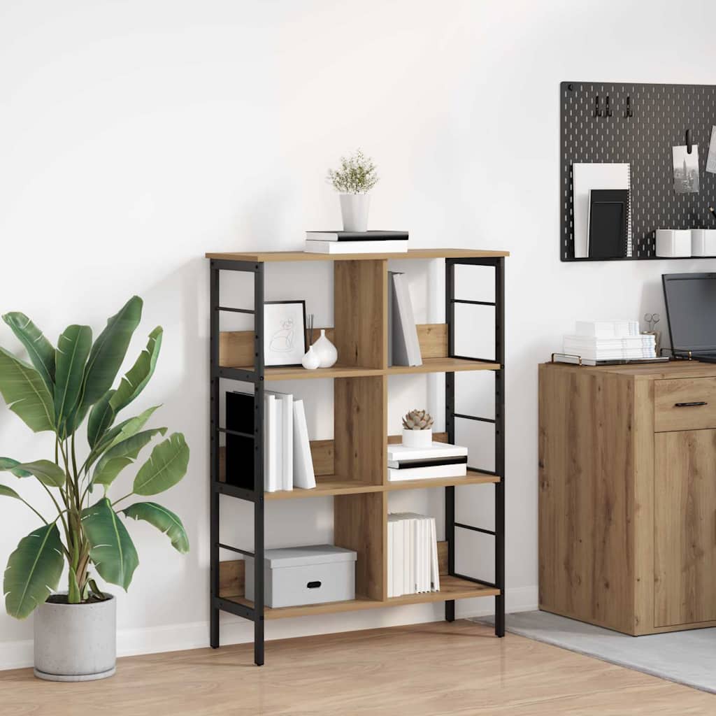 Bücherregal 6 Ebenen 82 x 32 x 112 cm Holzwerkstoff