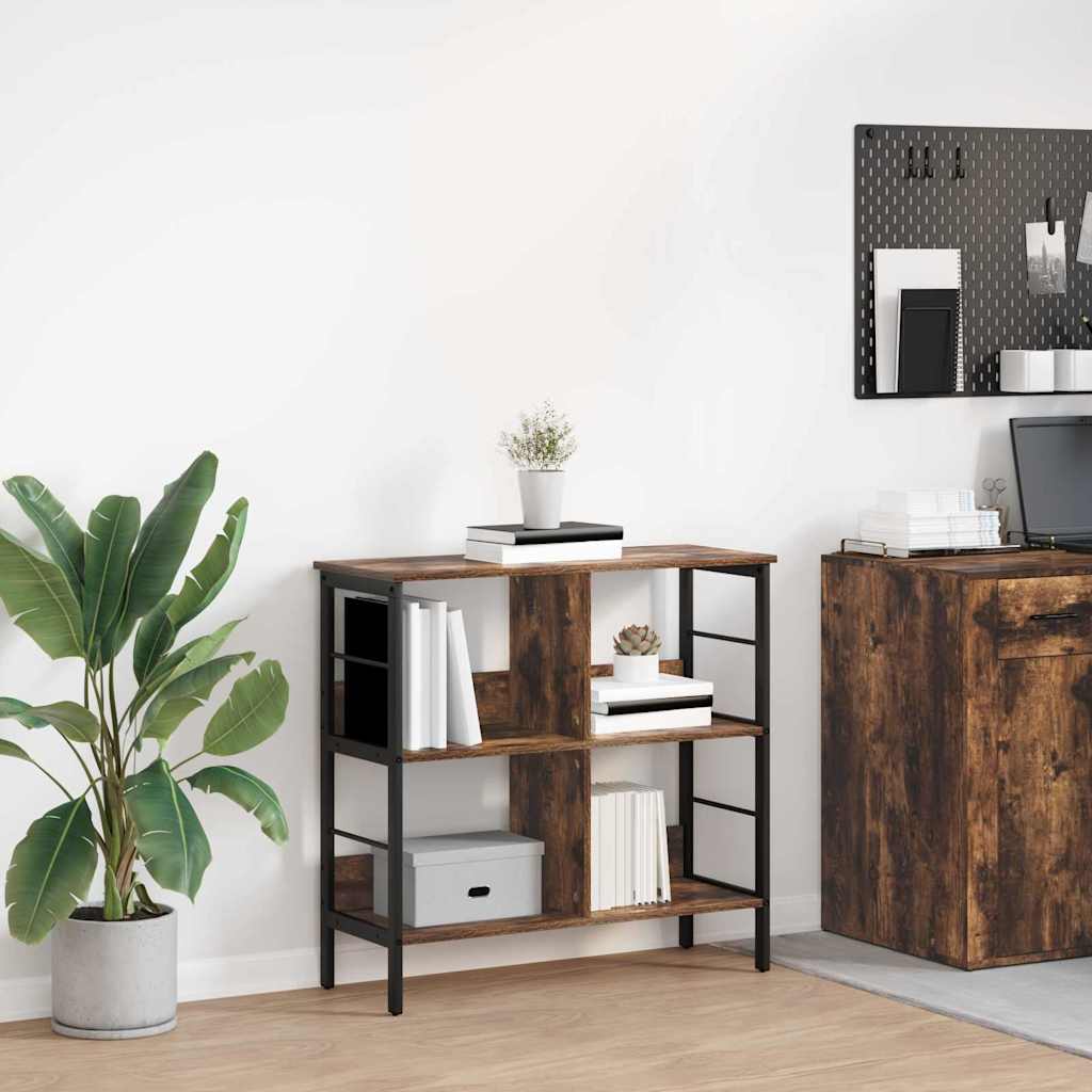 Bücherregal 4 Ebenen 82 x 32 x 79 cm Holzwerkstoff