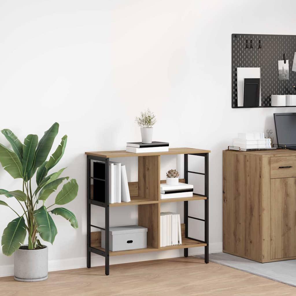 Bücherregal 4 Ebenen 82 x 32 x 79 cm Holzwerkstoff