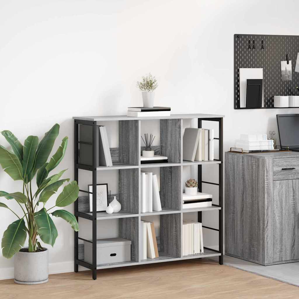 Bücherregal 9 Ebenen 102 x 32 x 104,5 cm Holzwerkstoff