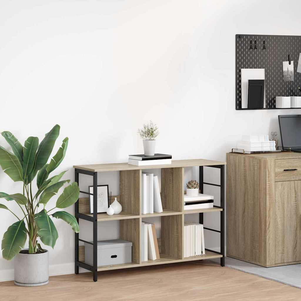Bücherregal 6 Ebenen 102 x 32 x 72,5 cm Holzwerkstoff