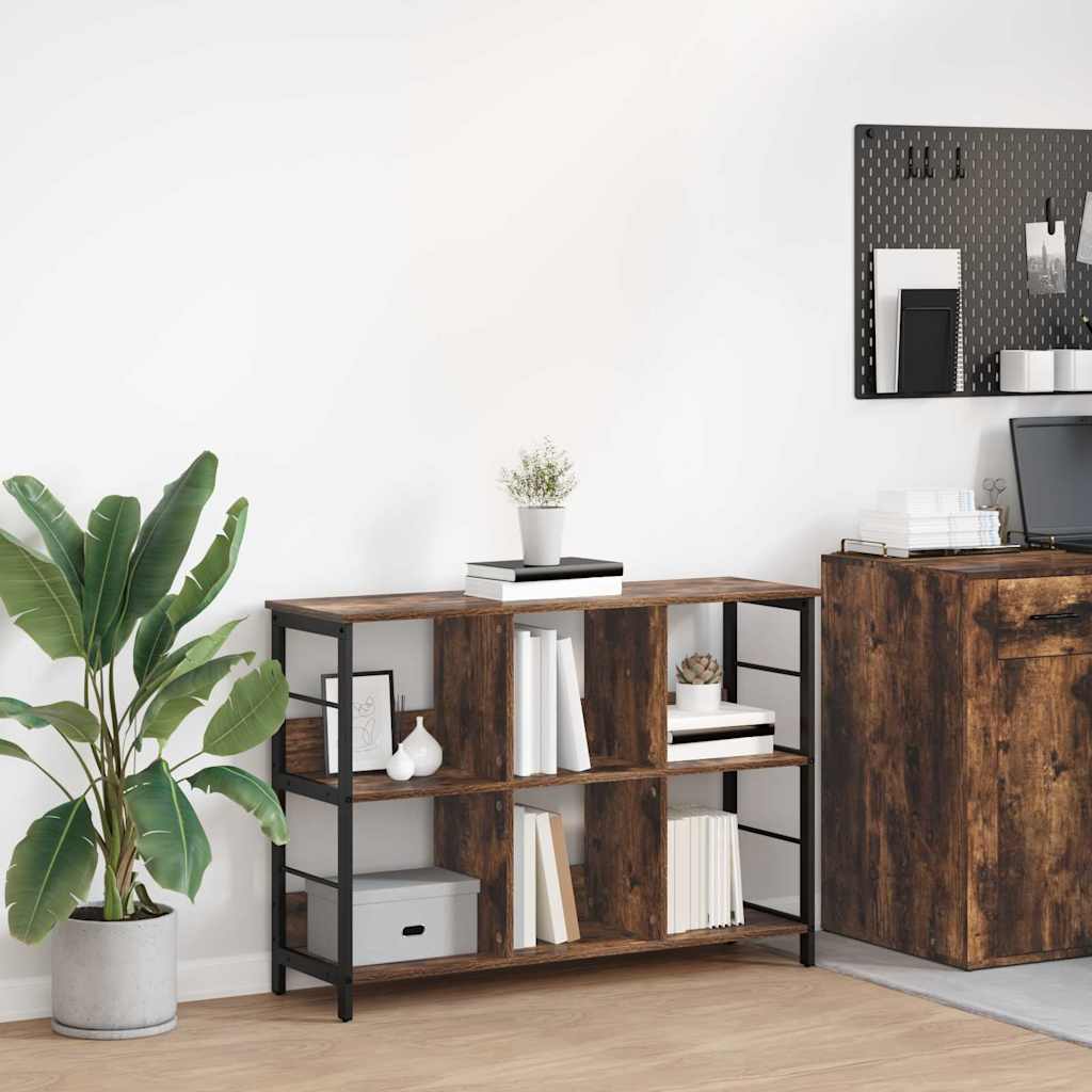 Bücherregal 6 Ebenen 102 x 32 x 72,5 cm Holzwerkstoff