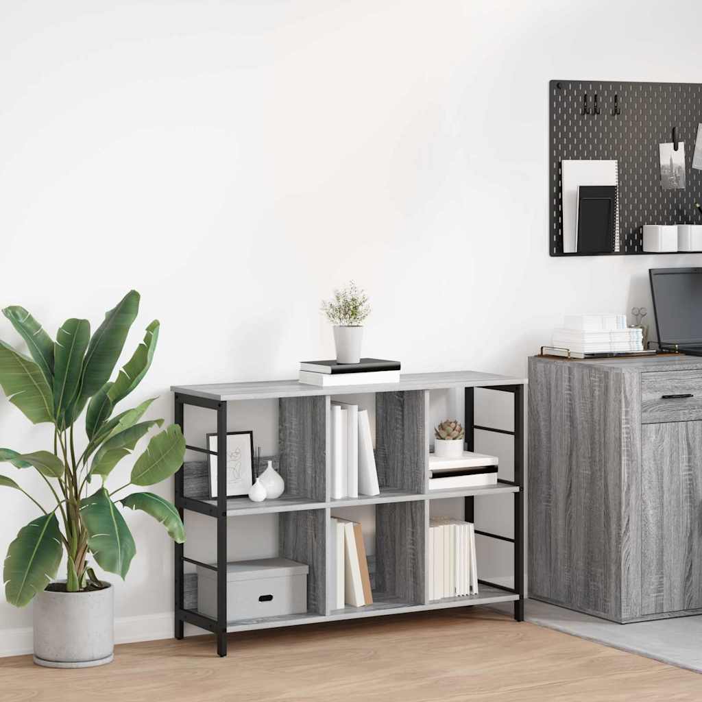 Bücherregal 6 Ebenen 102 x 32 x 72,5 cm Holzwerkstoff