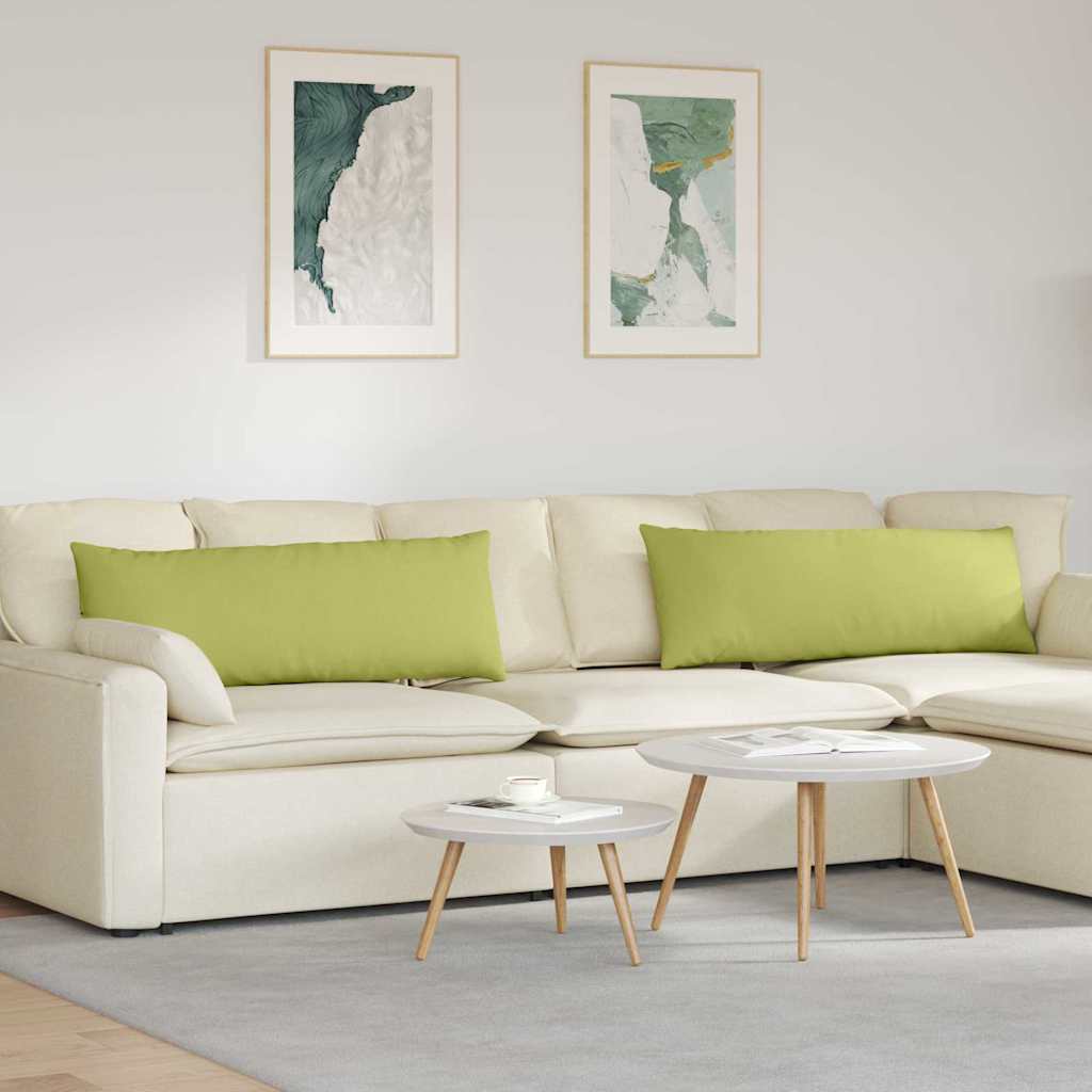 Sofakissen 2 stk. Stoff Hellgrün 120 x 40 cm