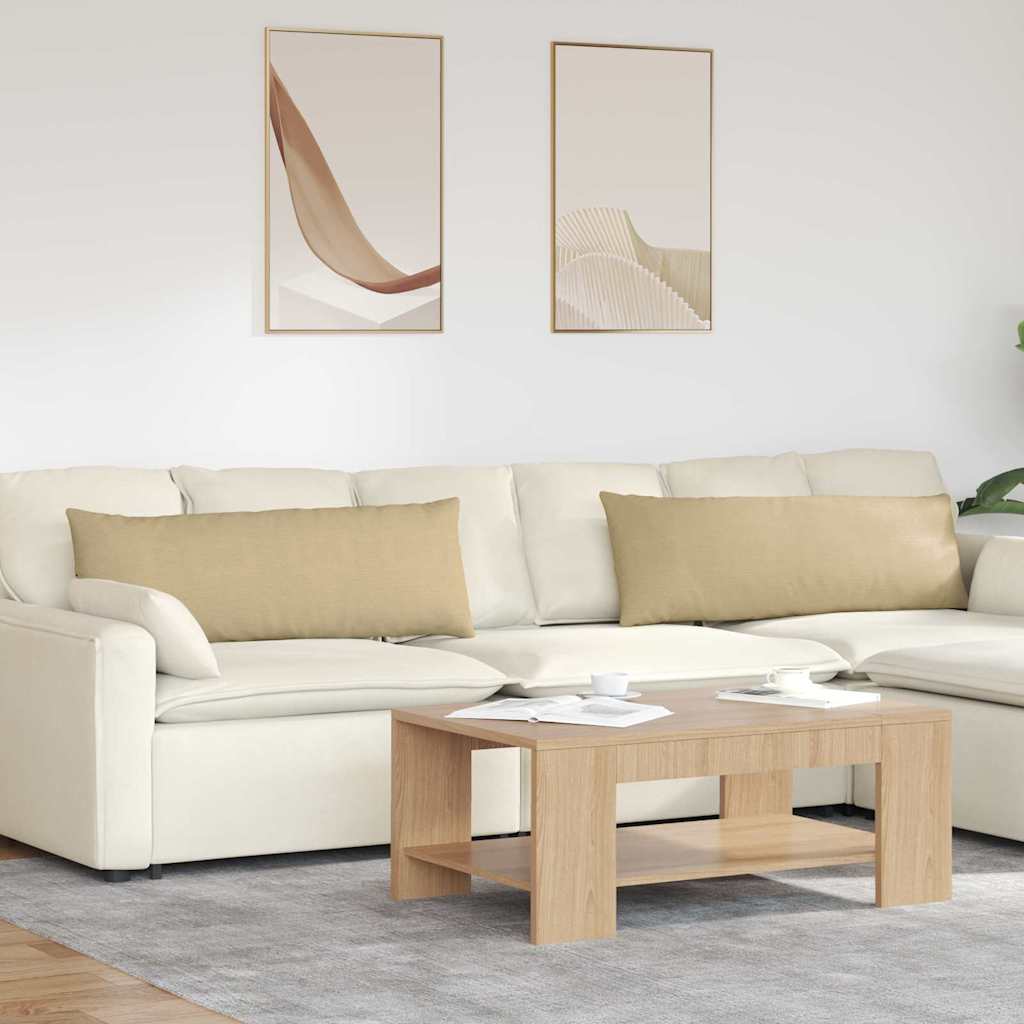 Sofakissen 2 pcs Grau-Grün 120 x 40 cm Cordstoff