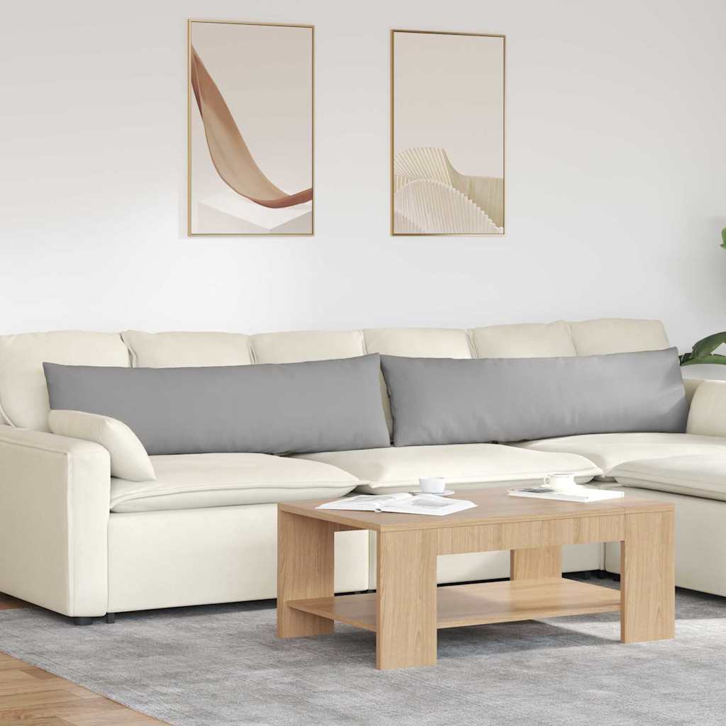 Sofakissen 2 stk. Stoff Wolkengrau 145 x 40 cm