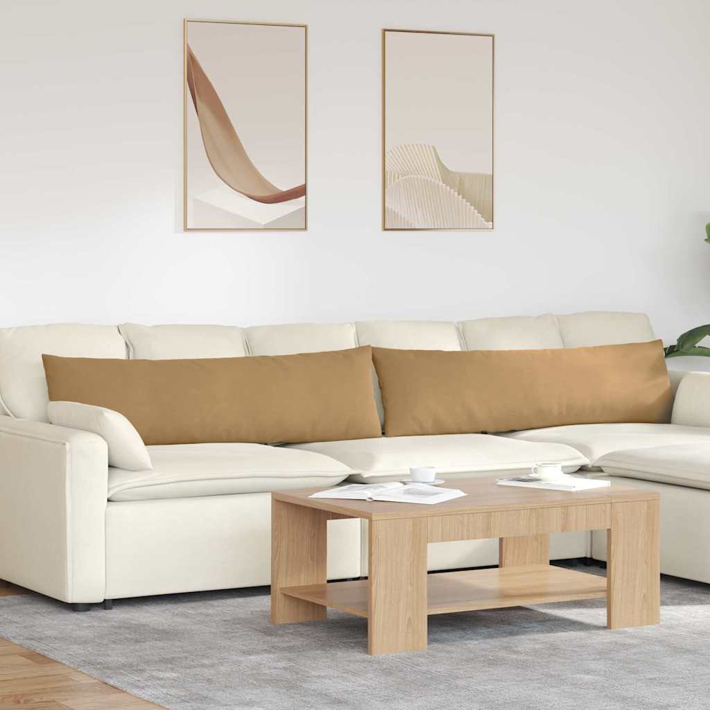 Sofakissen 2 pcs Braun 145 x 40 cm Cordstoff