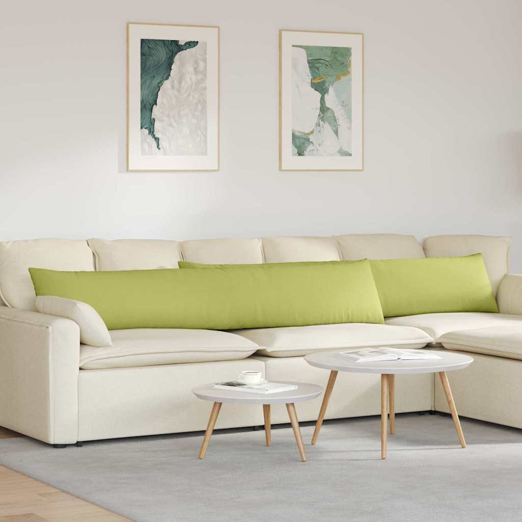 Sofakissen 2 stk. Stoff Hellgrün 200 x 40 cm