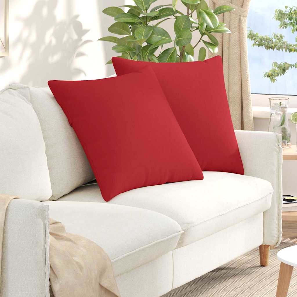 Sofakissen 2 stk. Stoff Rot 80 x 80 cm