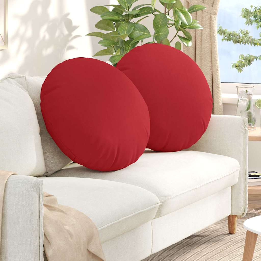 Sitzkissen 2 stk. Stoff Rot Ø80 x 29 cm