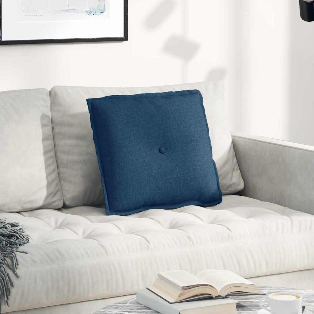 Rücken Kissen Blau 50 x 19 x 45 cm Stoff
