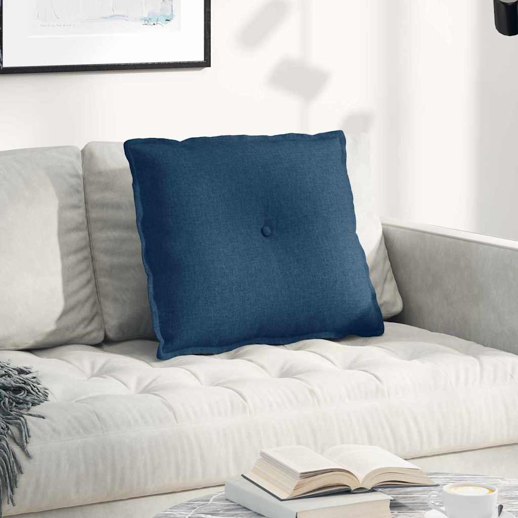Rücken Kissen Blau 60 x 19 x 50 cm Stoff