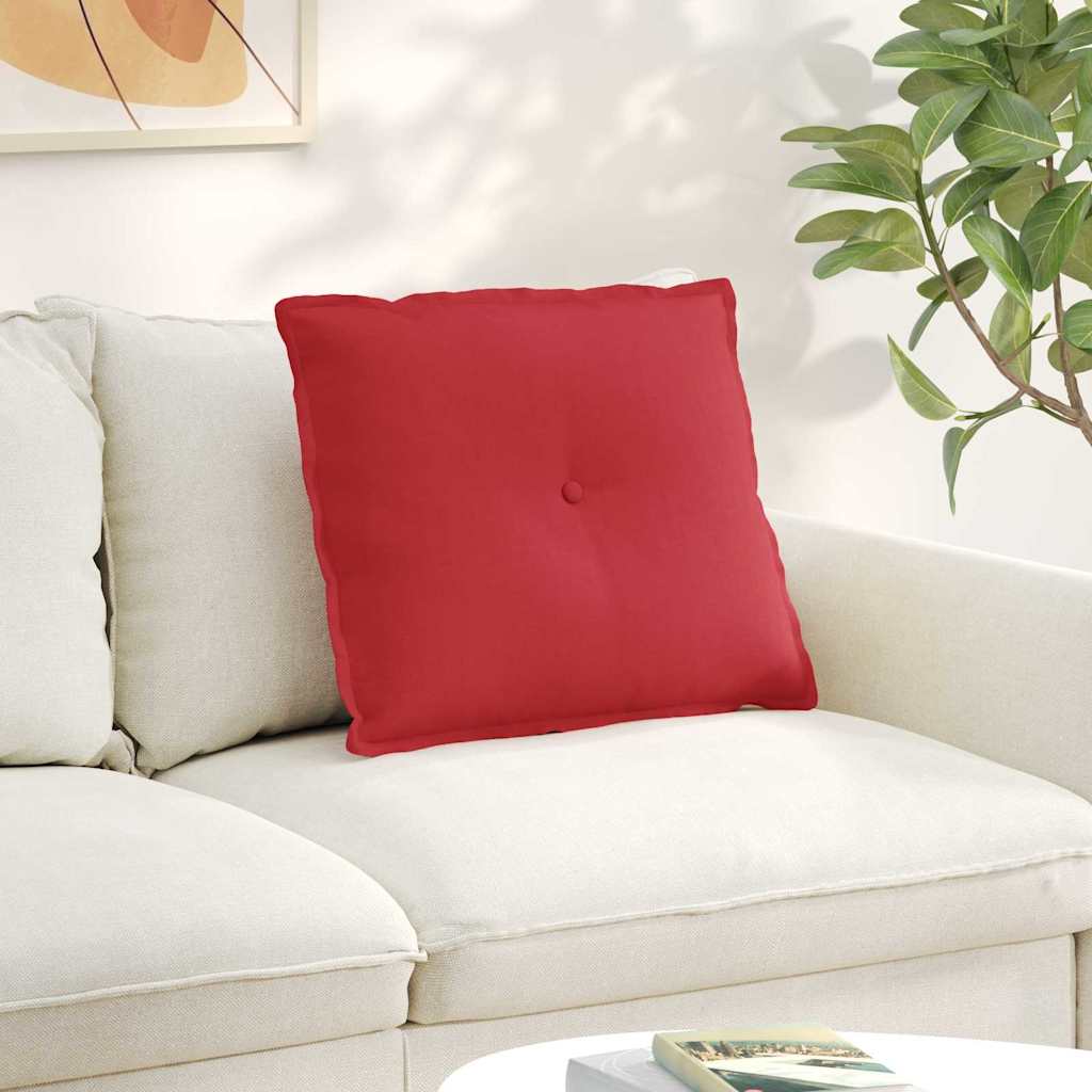Rücken Kissen Rot 60 x 19 x 50 cm Stoff