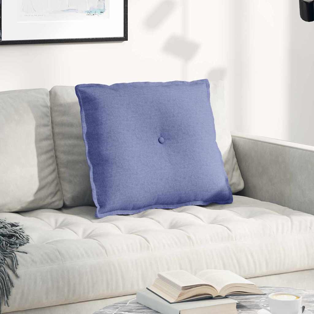 Rücken Kissen Jeans blau 60 x 19 x 50 cm Stoff
